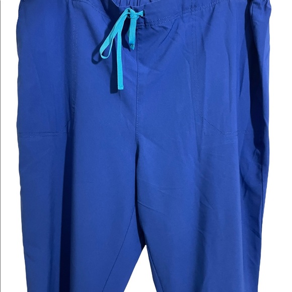 Carhartt womens plus size scrub pants drawstring waist blue size 2XL. - Picture 3 of 9
